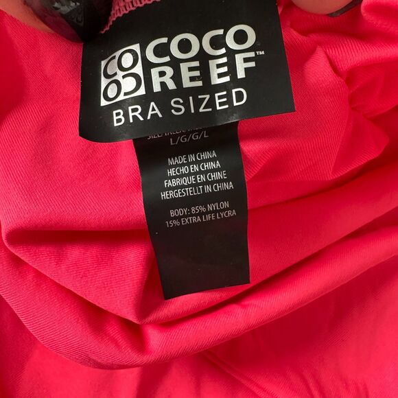 Coco Reef U95208 Hot Pink Impulse Rollover Bikini Bottoms Size Large NEW - Picture 2 of 6